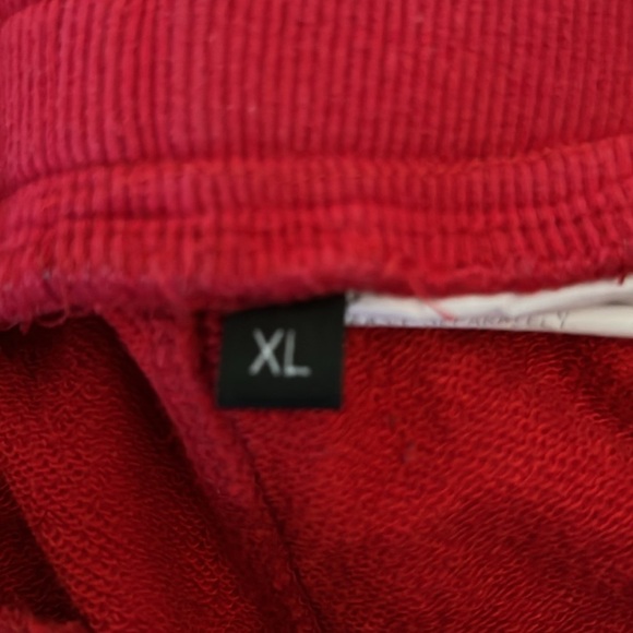 Vibrant Red Athletic Shorts with Elastic Waistband - Picture 3 of 4